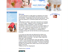 Tablet Screenshot of lisaschildcare.net